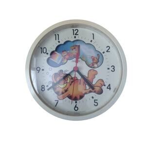 Vintage Garfield & Odie Wall Clock - Working Retro Decor